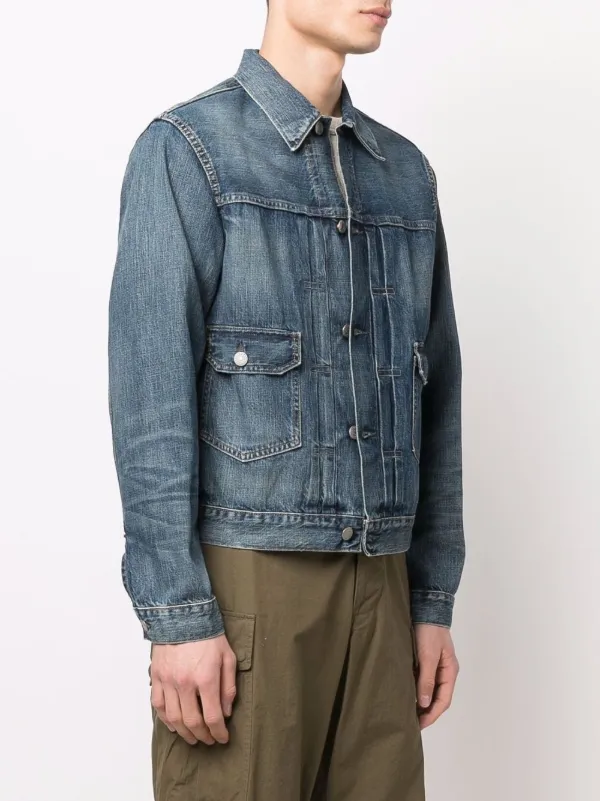 Ralph Lauren RRL SELVEDGE DENIM-RRL TYPE 2-UNLINED-TRUCKER JACKET
