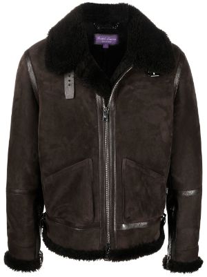 ralph lauren purple label leather jacket