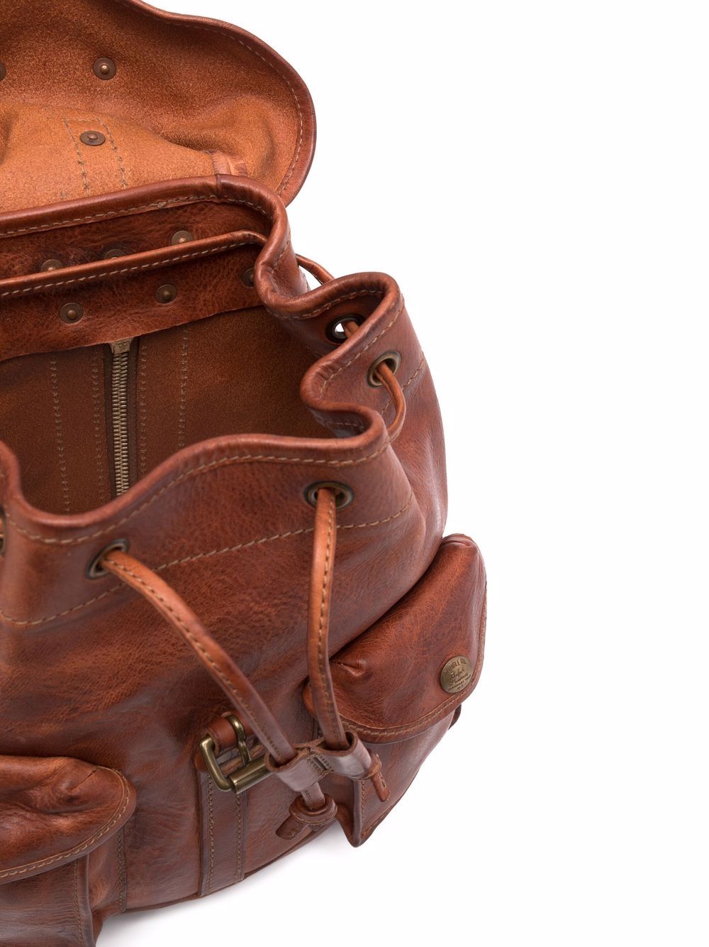 Rrl riley leather outlet backpack