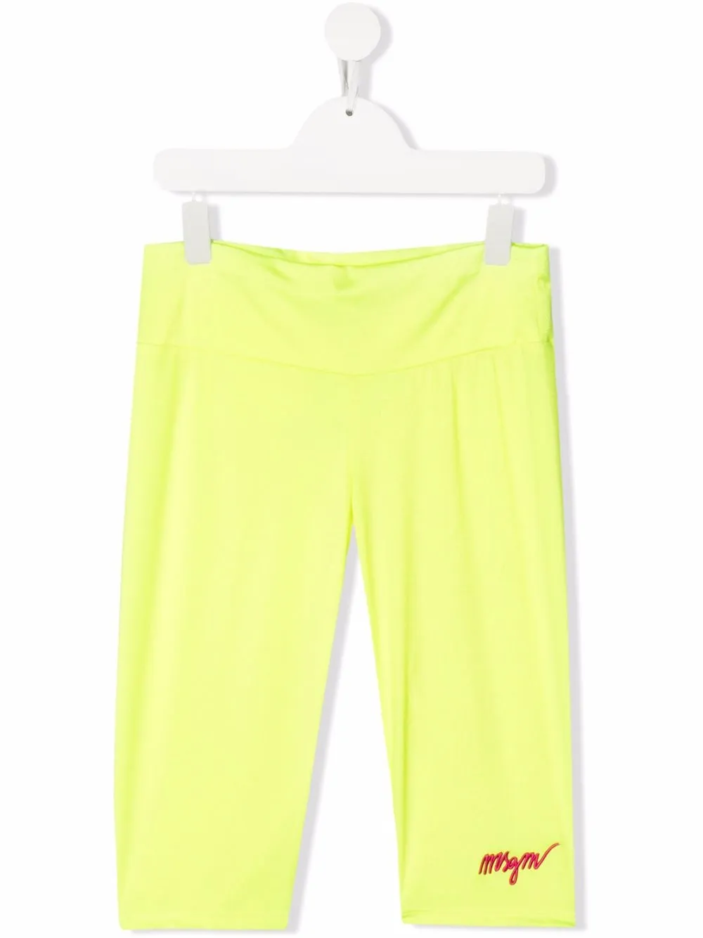 

MSGM Kids leggins con logo bordado - Amarillo