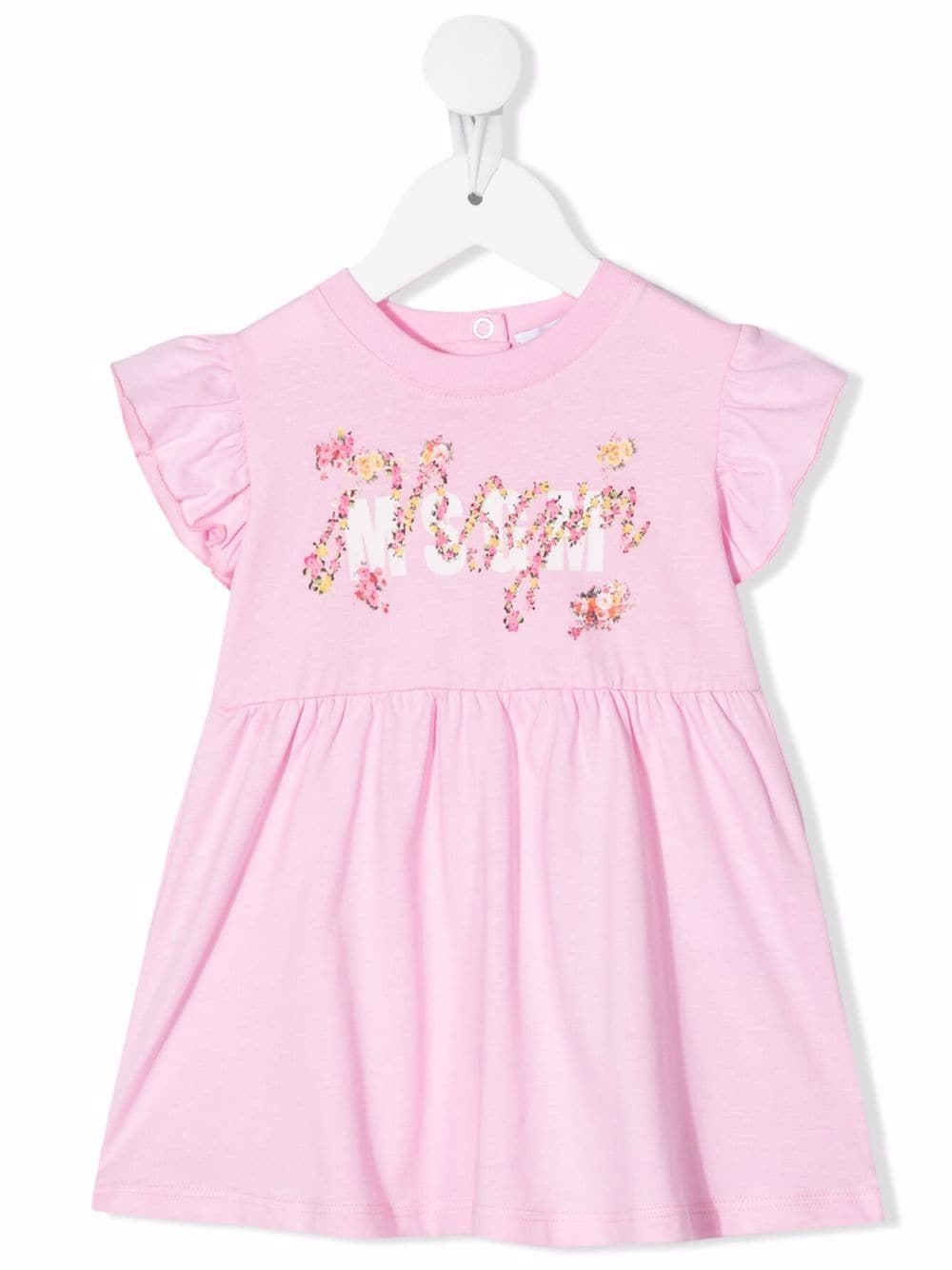 MSGM Kids Floral logo-print Cotton Dress - Farfetch