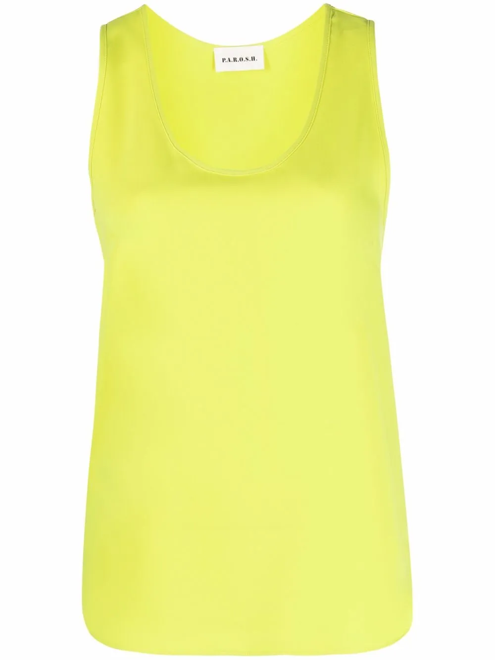 

P.A.R.O.S.H. scoop-neck sleeveless blouse - Yellow