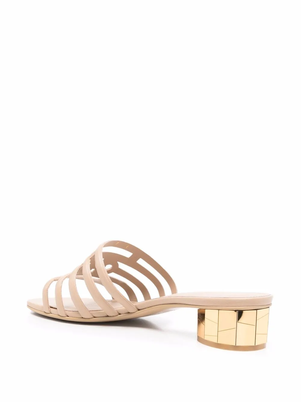  Ferragamo 30mm Finn Sandals - Neutrals 