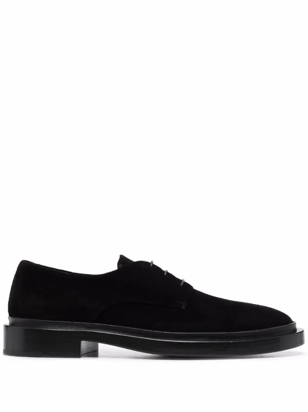 black suede derby