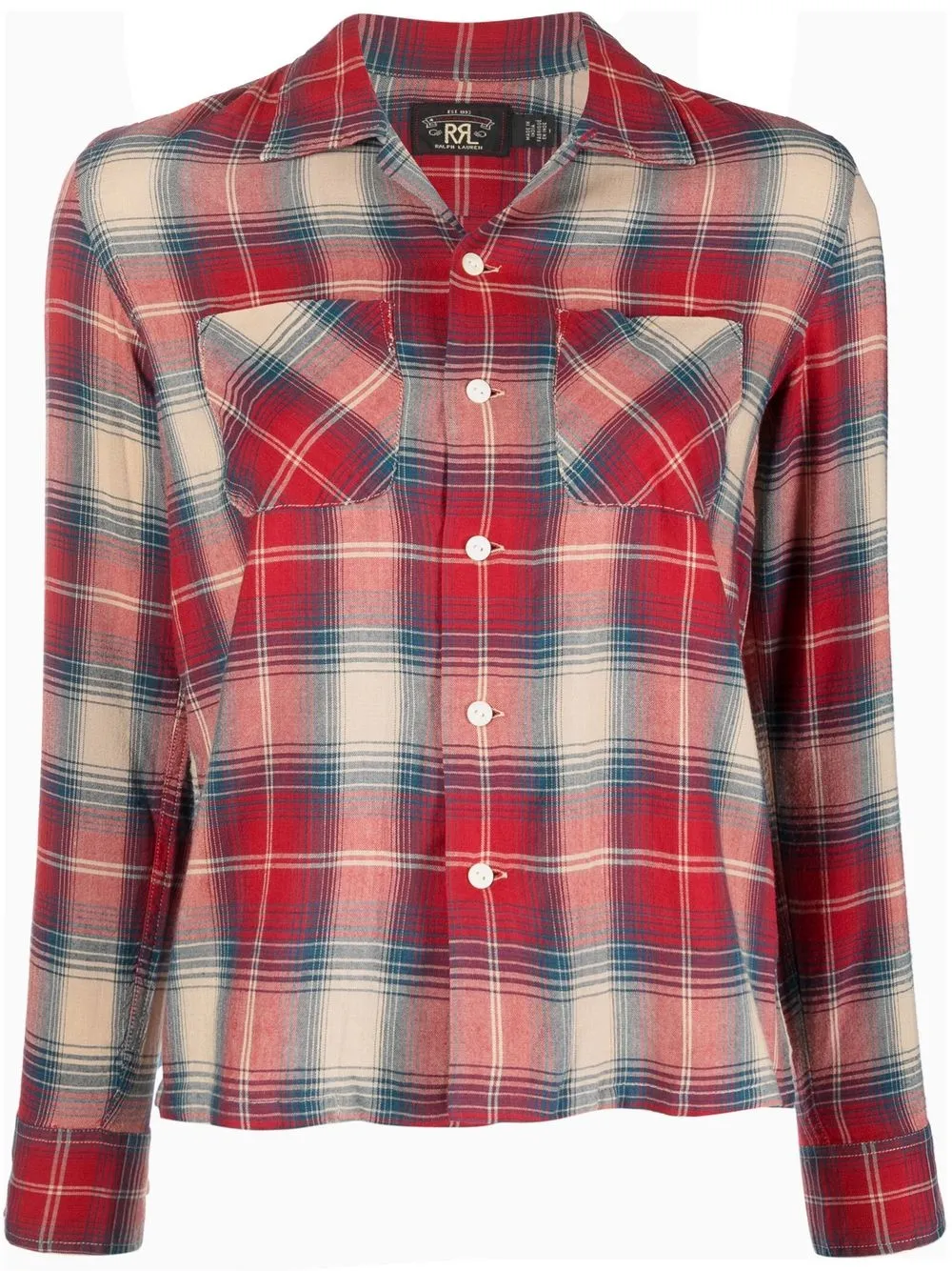 

Ralph Lauren RRL camisa Ruby a cuadros estampados - Rojo