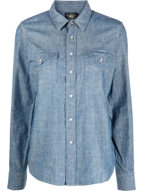 Ralph Lauren RRL Buffalo denim western shirt