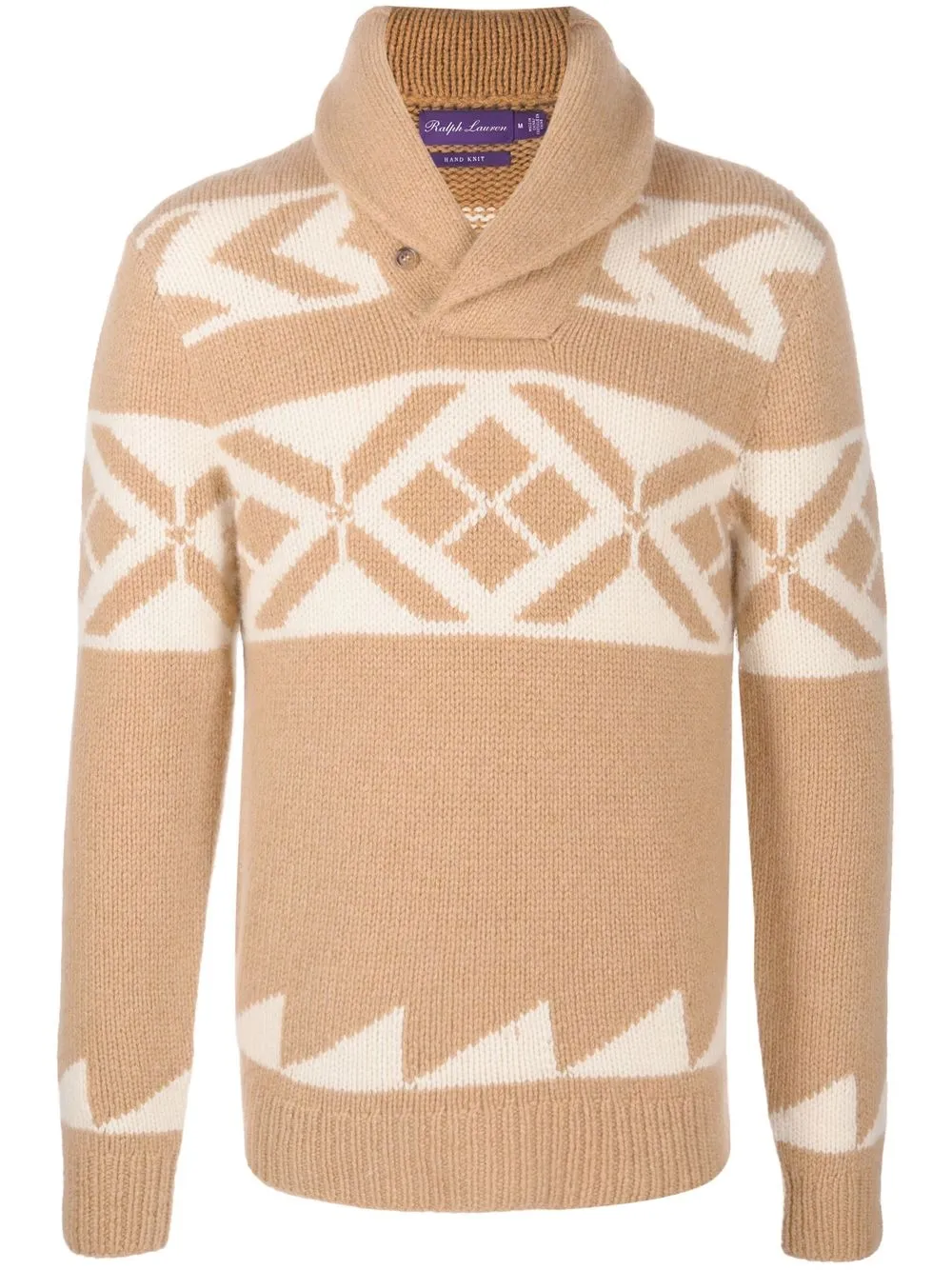 

Ralph Lauren Purple Label suéter con motivo en jacquard - Neutro