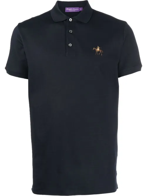 Polo à logo brodé - Ralph Lauren Purple Label - Modalova