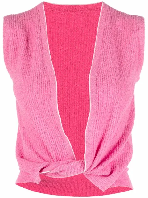 Jacquemus knot-detail sleeveless top