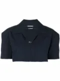 Jacquemus Le Haut Bebi cropped shirt - Blue