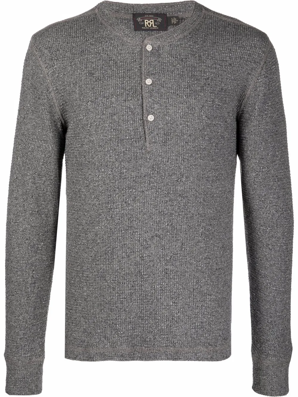 

Ralph Lauren RRL Henley button-up top - Grey