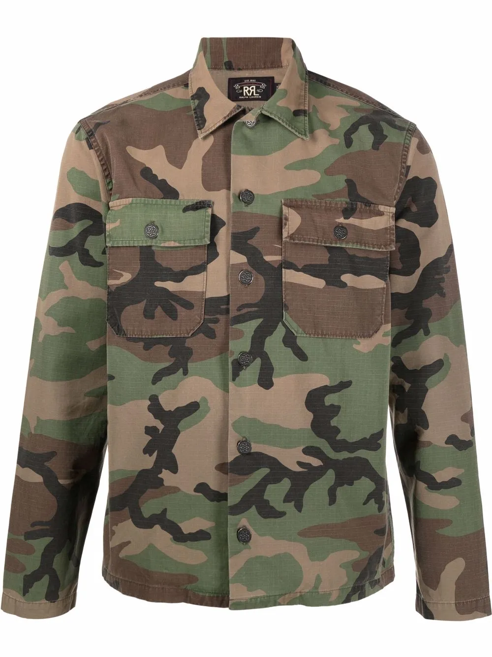 

Ralph Lauren RRL Sands camouflage-print over-shirt - Green
