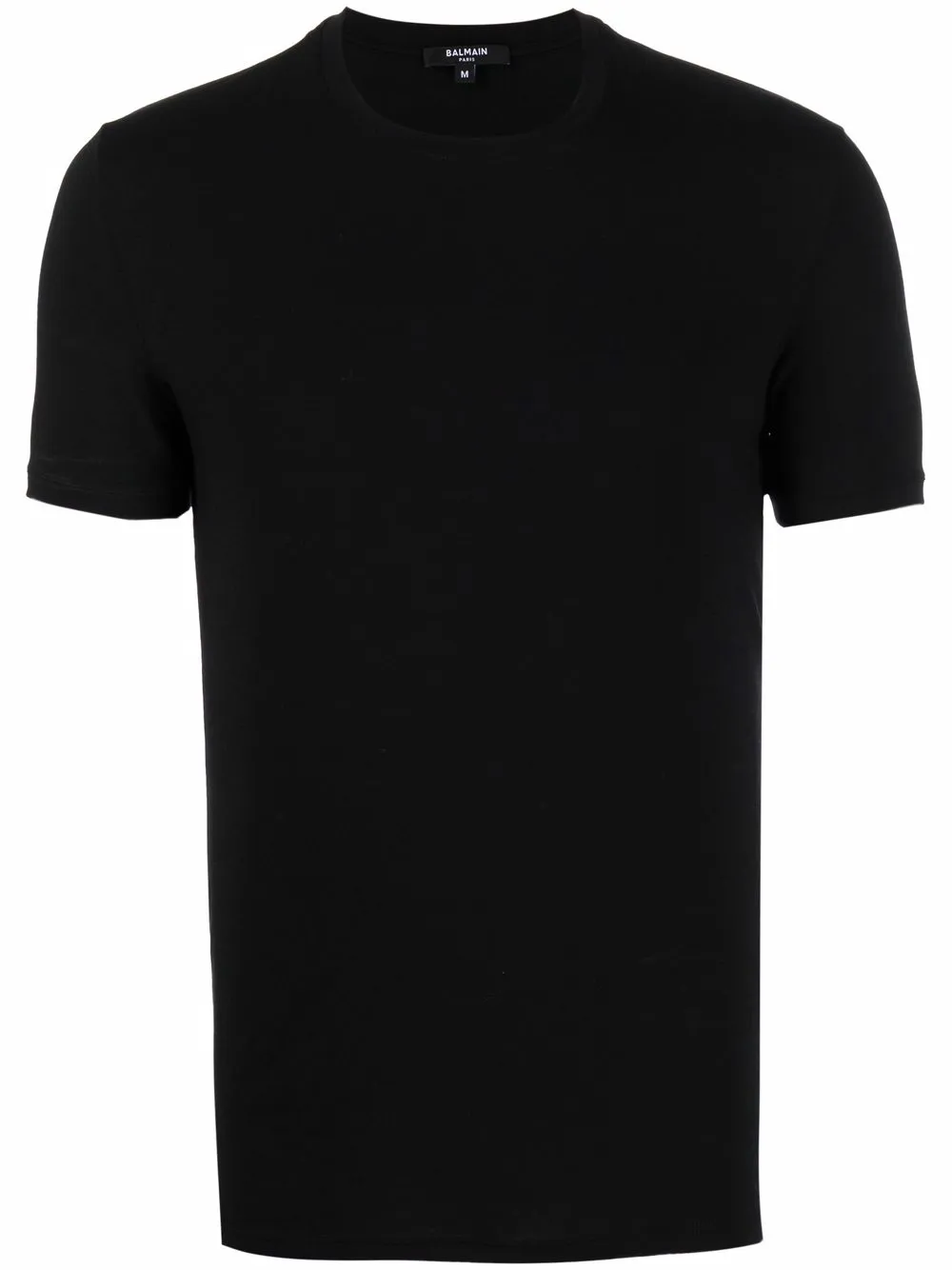 

Balmain playera con cuello redondo y logo estampado - Negro