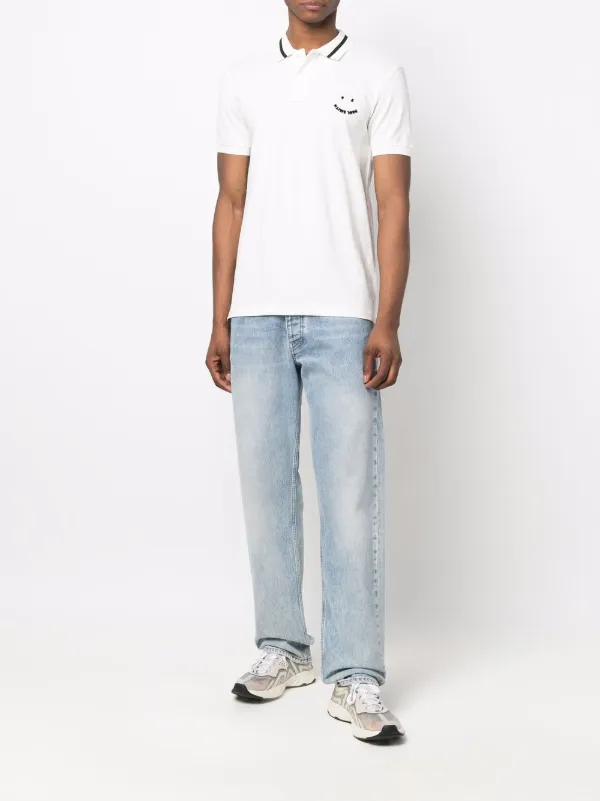 PS Paul Smith Happy logo-print Polo 