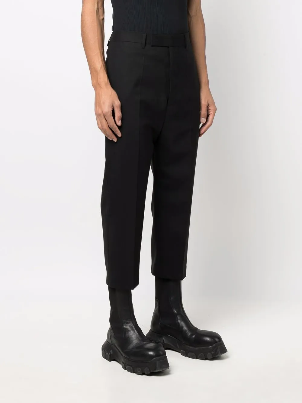 фото Rick owens укороченные брюки строгого кроя
