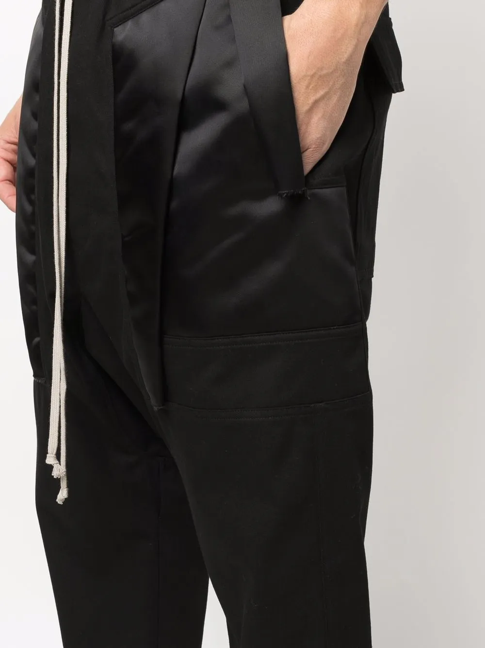 фото Rick owens брюки с кулиской и низким шаговым швом