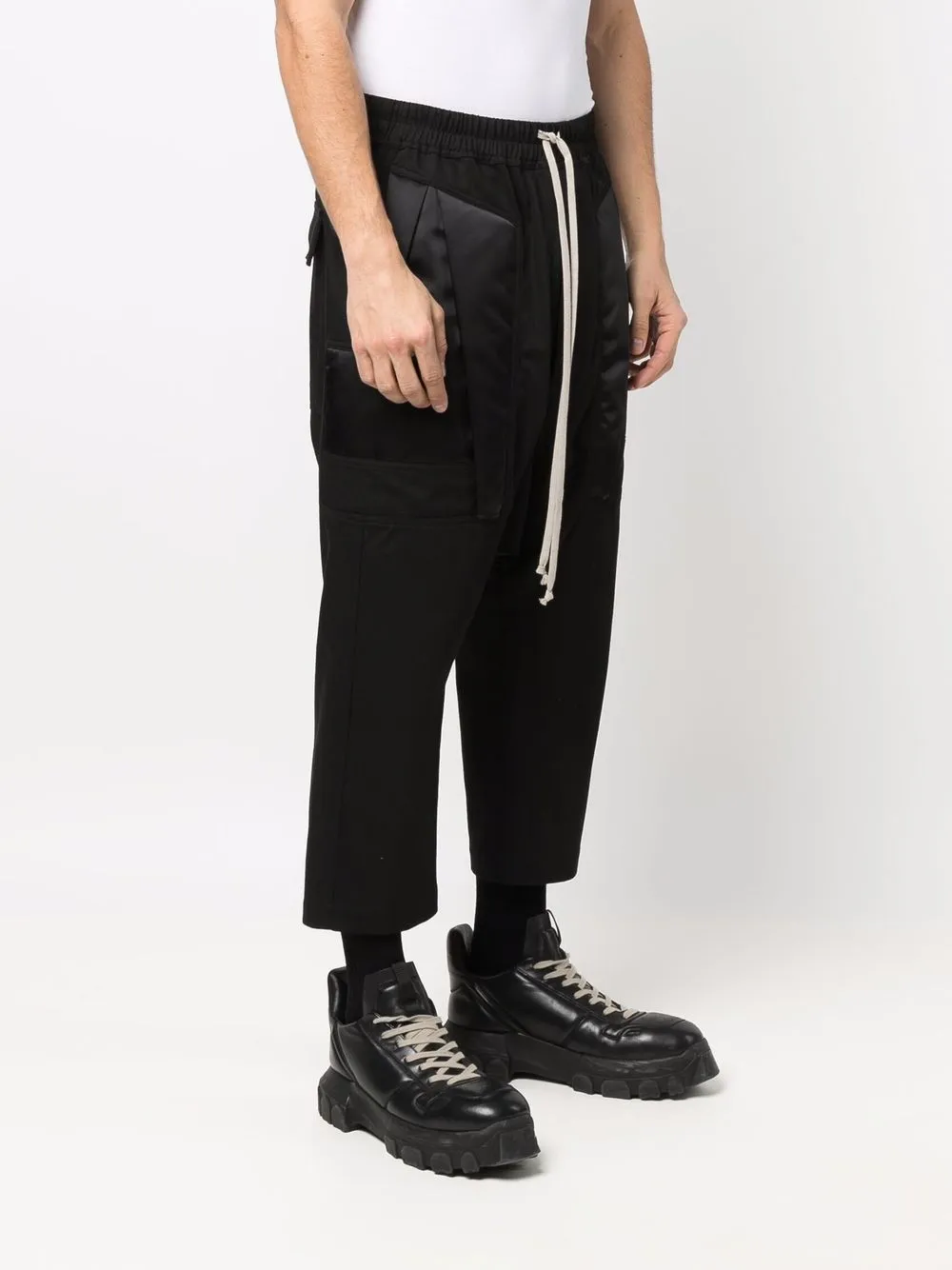 фото Rick owens брюки с кулиской и низким шаговым швом