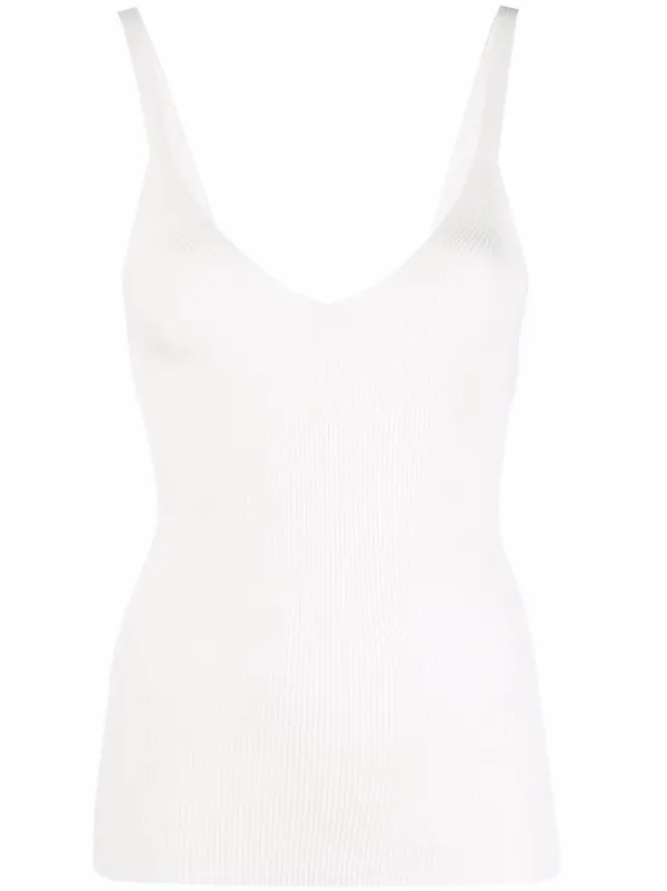 P A R O S H Ribbed Knit V Neck Vest Farfetch
