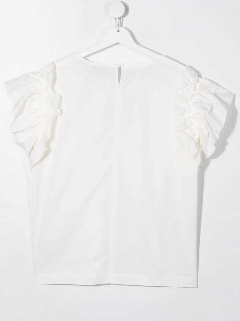 фото Monnalisa футболка с цветочным принтом