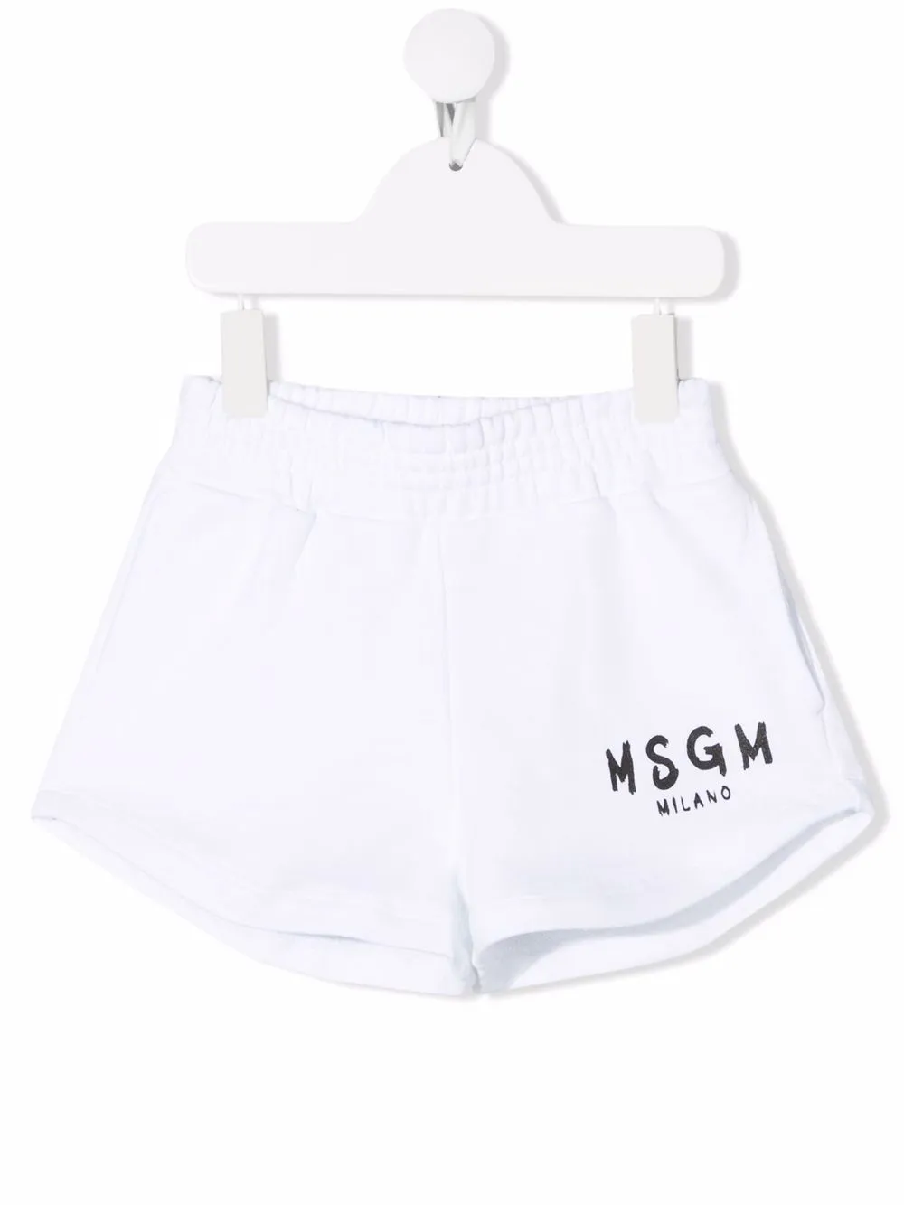 

MSGM Kids shorts con logo estampado - Blanco