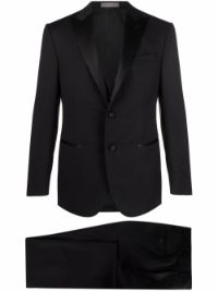 ＜Farfetch＞ Corneliani ウール スリーピーススーツ - ブラック画像