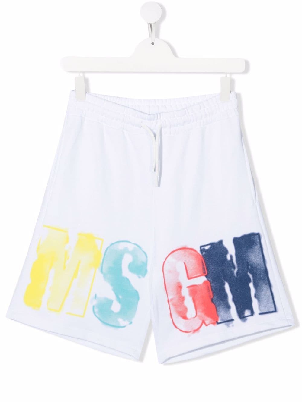 фото Msgm kids спортивные шорты с логотипом