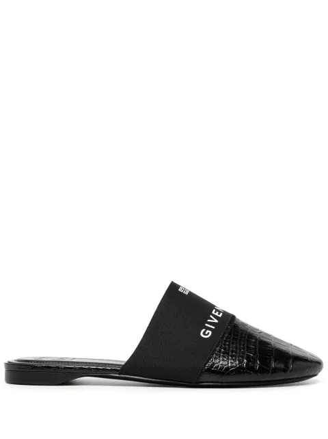 Givenchy logo-print round-toe mules