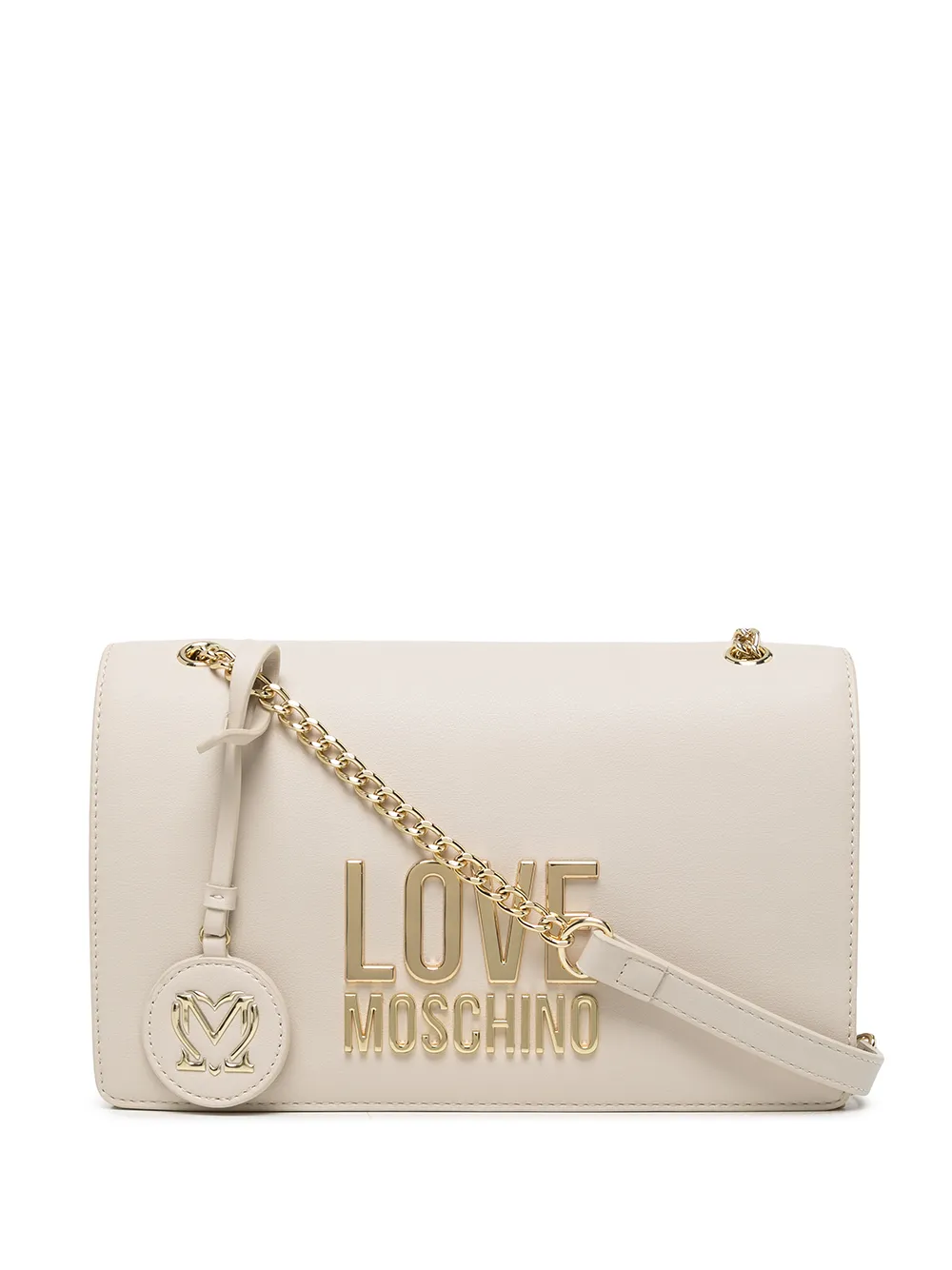 

Love Moschino bolsa de hombro con placa del logo - Marrón
