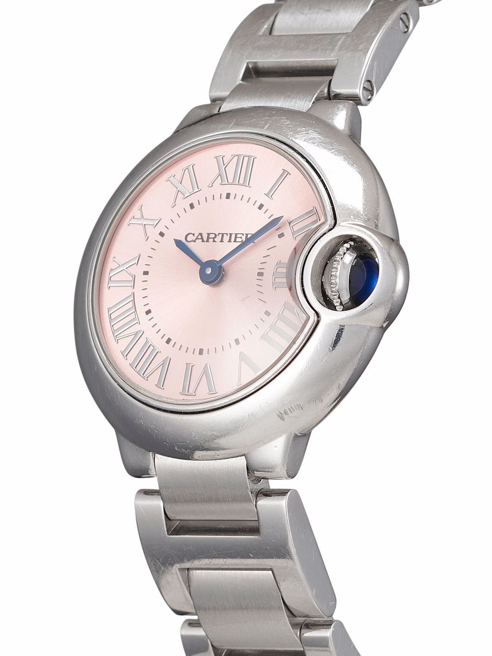 фото Cartier наручные часы ballon bleu sm roman pre-owned 29 мм 2016-го года