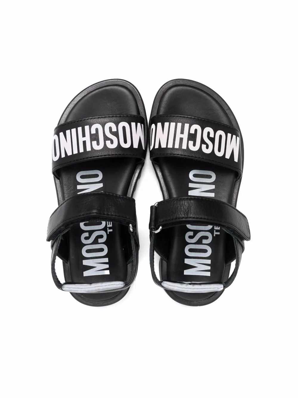 фото Moschino kids сандалии на липучках с логотипом
