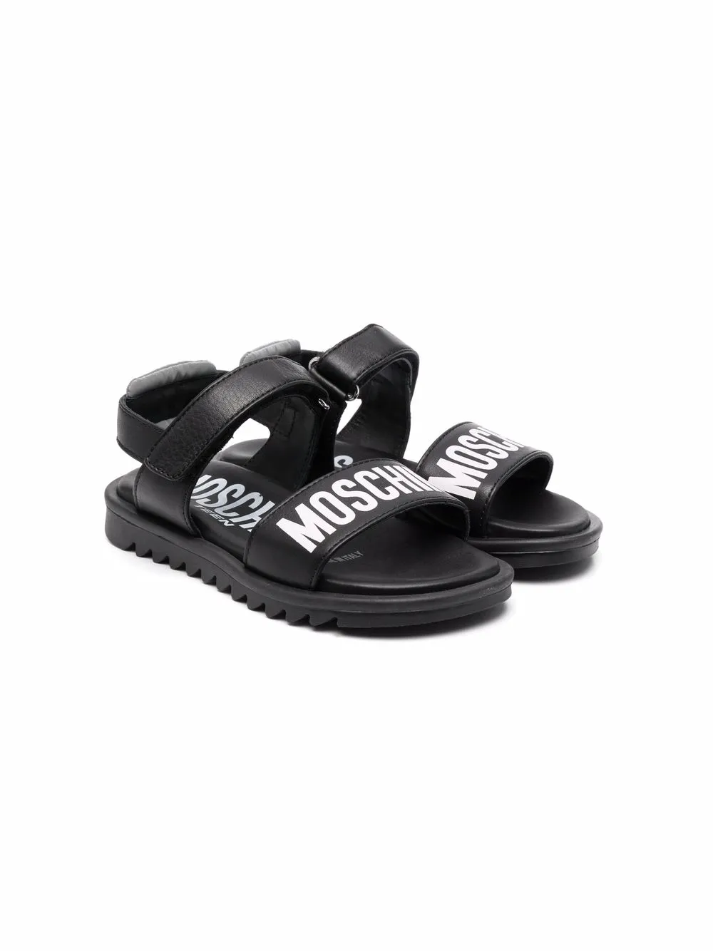 фото Moschino kids сандалии на липучках с логотипом