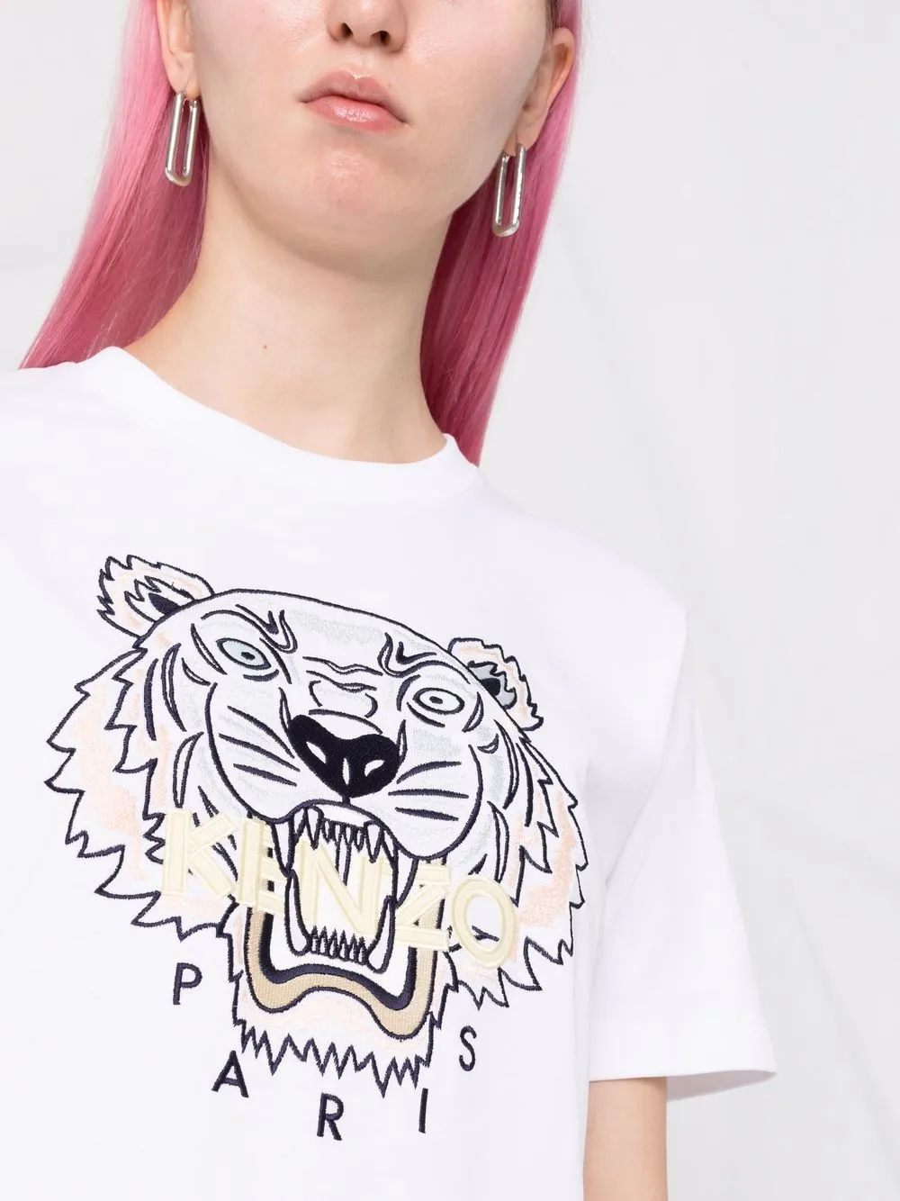 фото Kenzo футболка с принтом tiger head