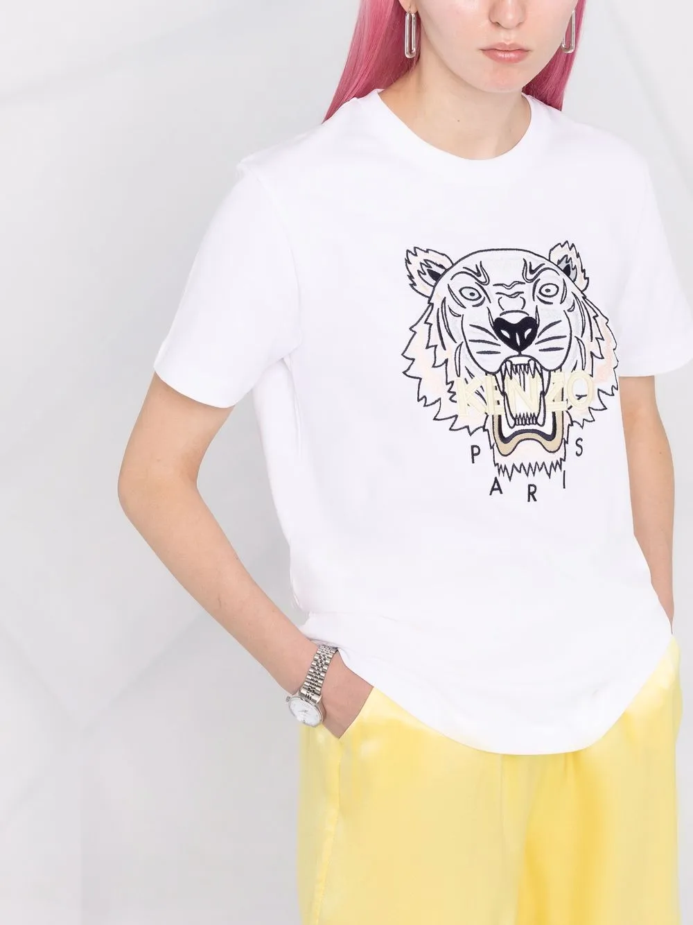 фото Kenzo футболка с принтом tiger head