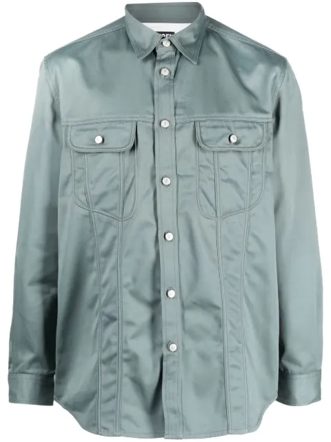 Diesel twill western denim shirt