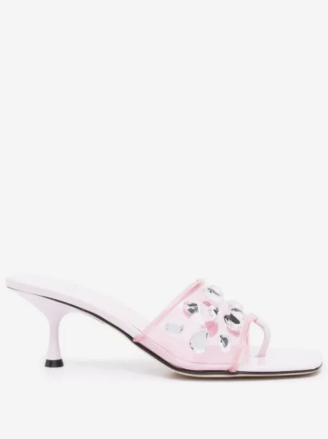 Sergio Rossi 75mm crystal-embellished sandals