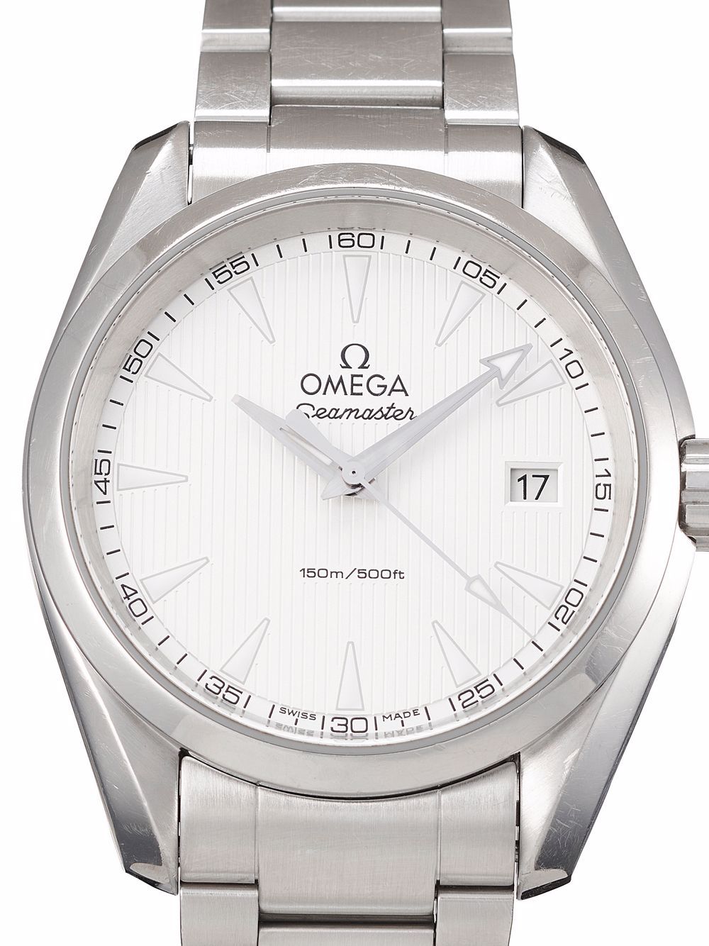 фото Omega наручные часы aqua terra pre-owned 38 мм 2016-го года