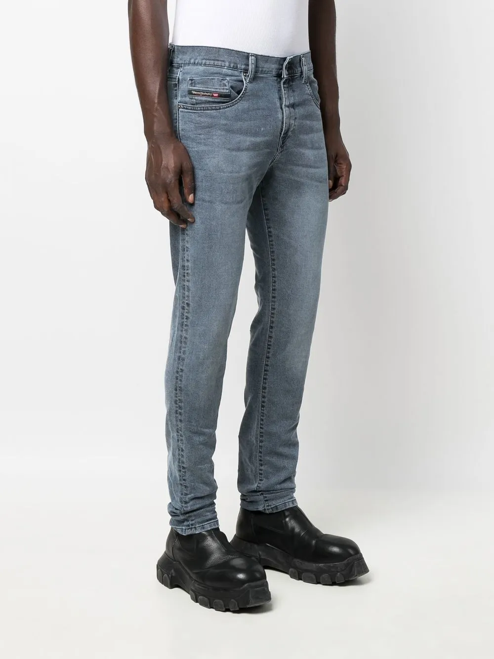 Diesel Slim-fit jeans Blauw