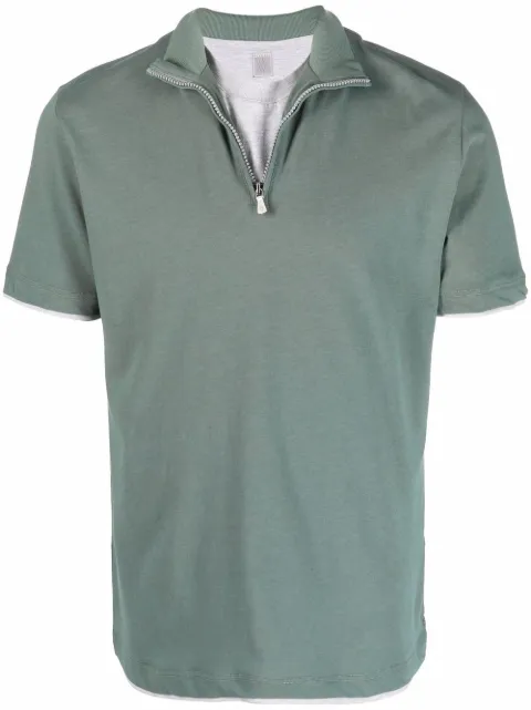 Eleventy half-zip polo shirt 