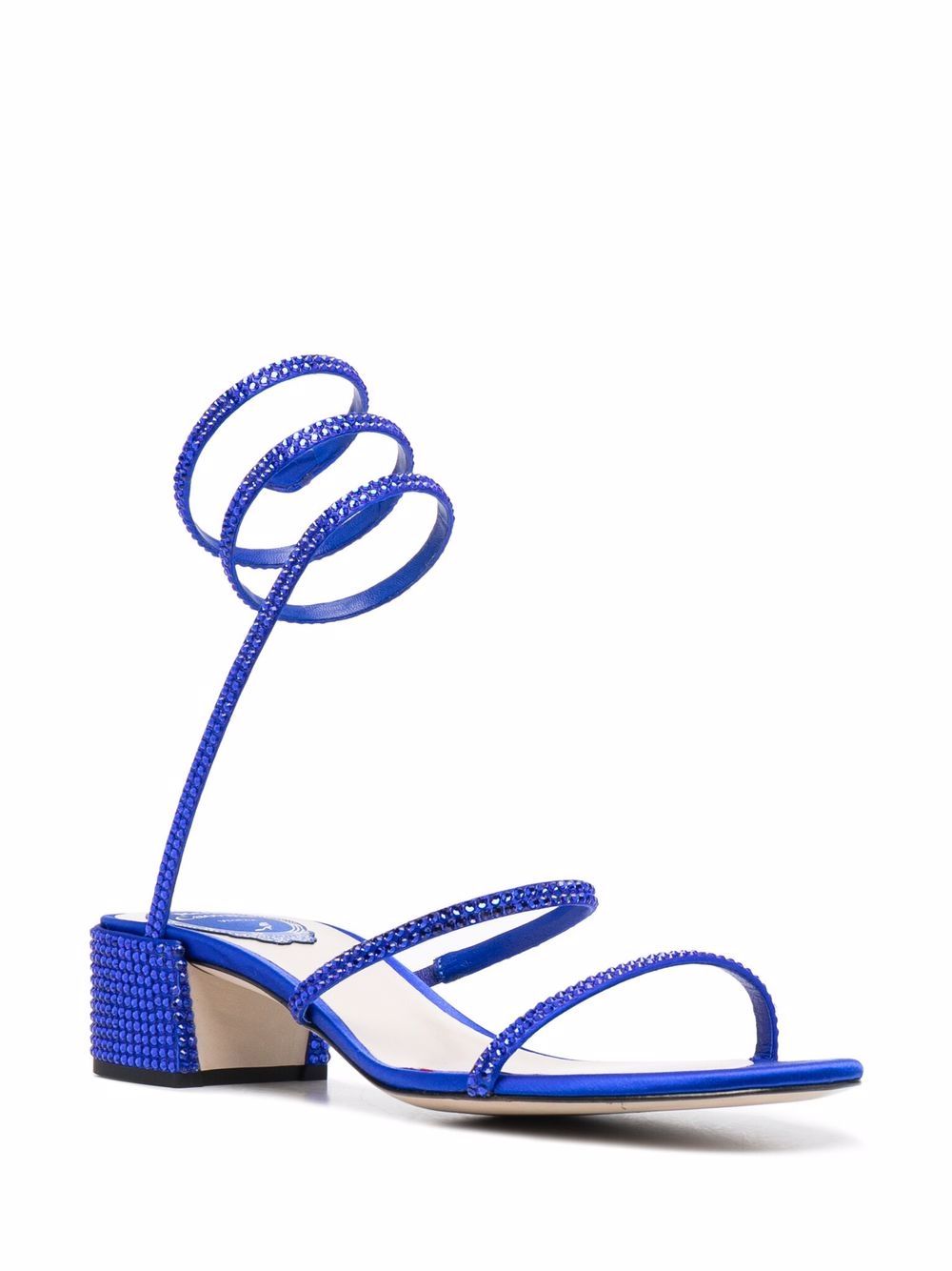 René Caovilla crystal-embellished Leather Sandals - Farfetch