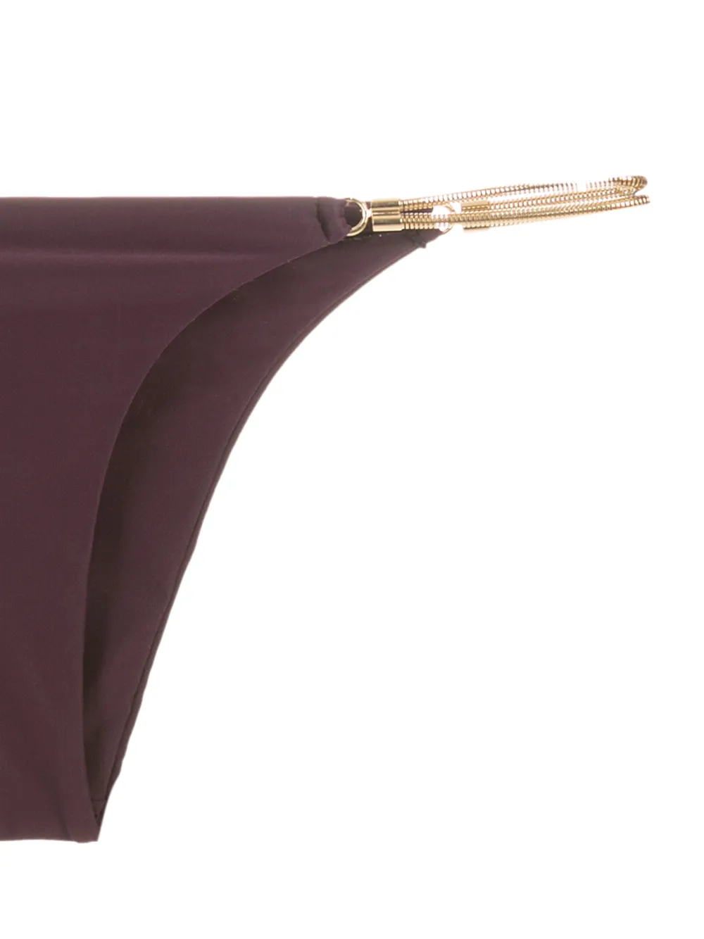 Lenny Niemeyer Chain-embellished Bikini Bottoms In Purple