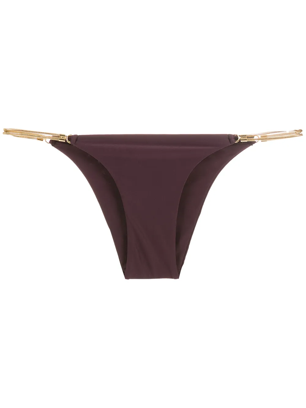 Lenny Niemeyer Chain-embellished Bikini Bottoms In Purple