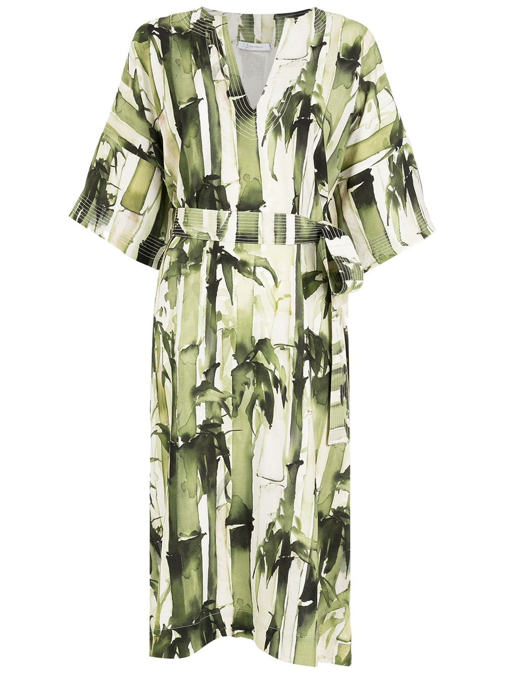 Lenny Niemeyer bamboo-print midi dress - Green