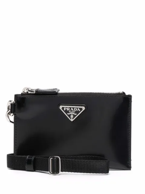 Prada Portemonnaie mit Logo-Schild