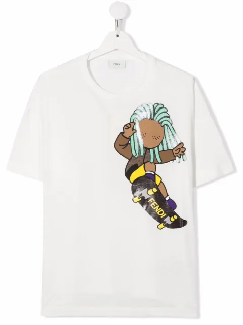 Fendi Kids TEEN graphic T-shirt