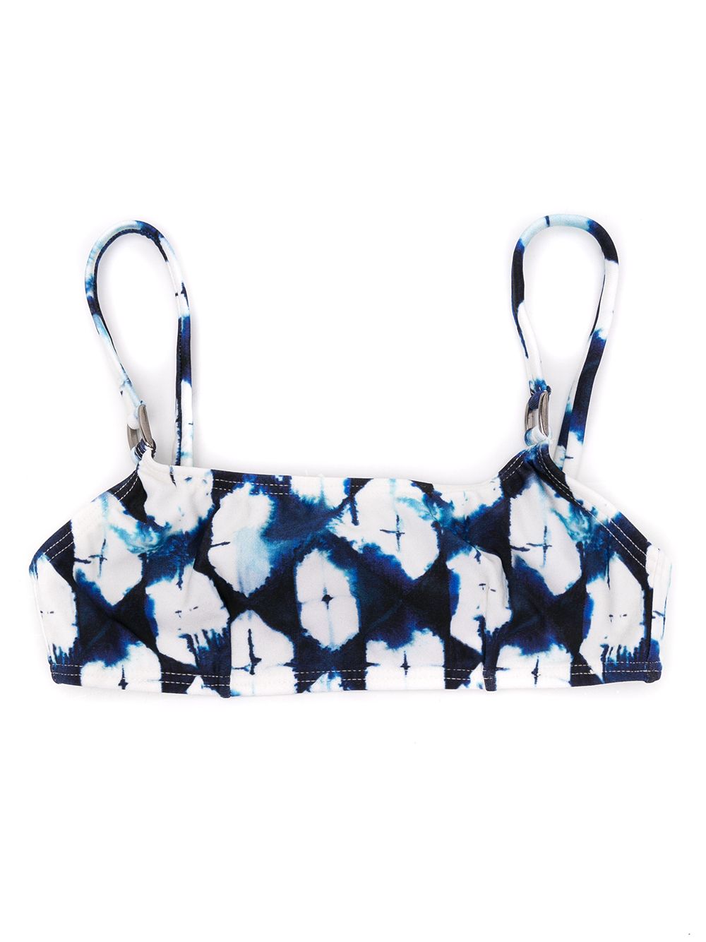 Lenny Niemeyer abstract-print bikini top - Blue