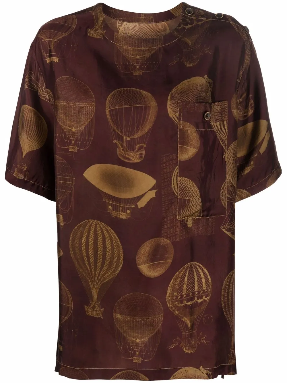 

Uma Wang balloon-print T-shirt - Red