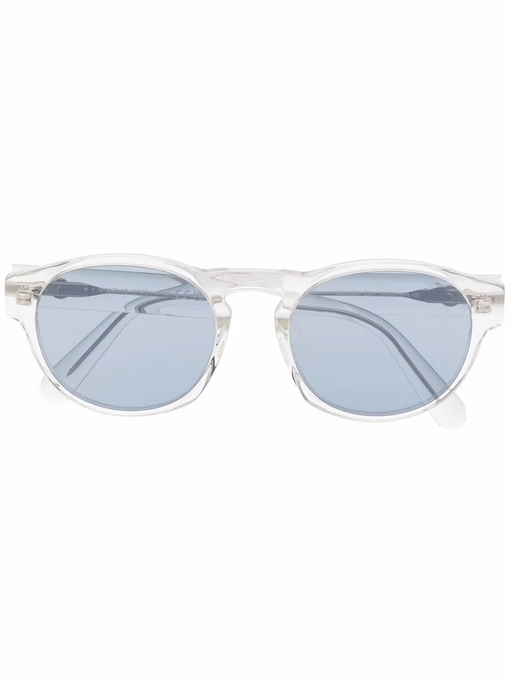 transparent-frame sunglasses