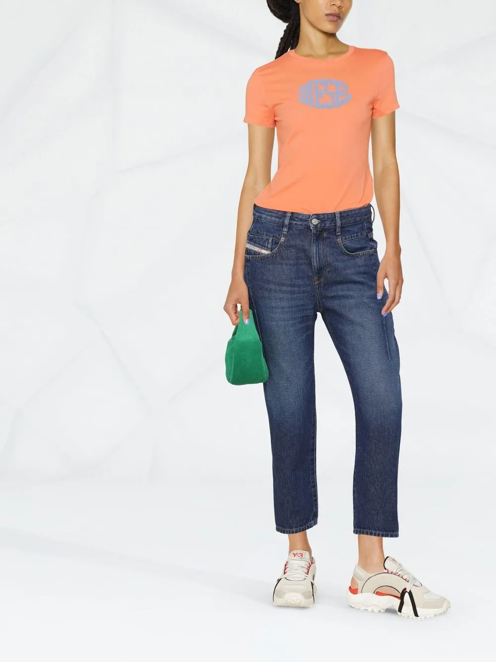 Diesel Cropped jeans Blauw