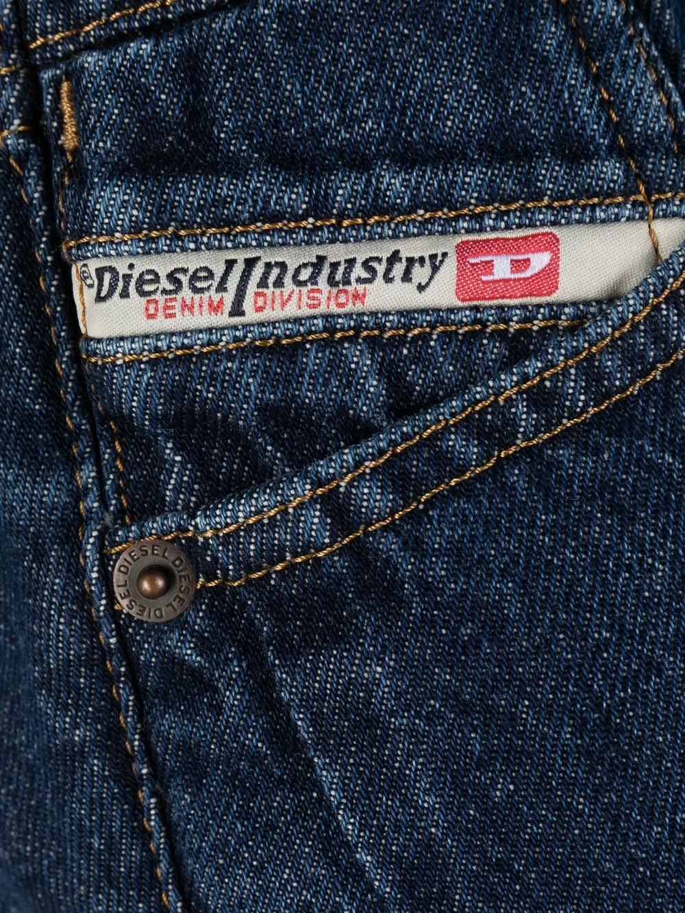 Diesel Cropped jeans Blauw
