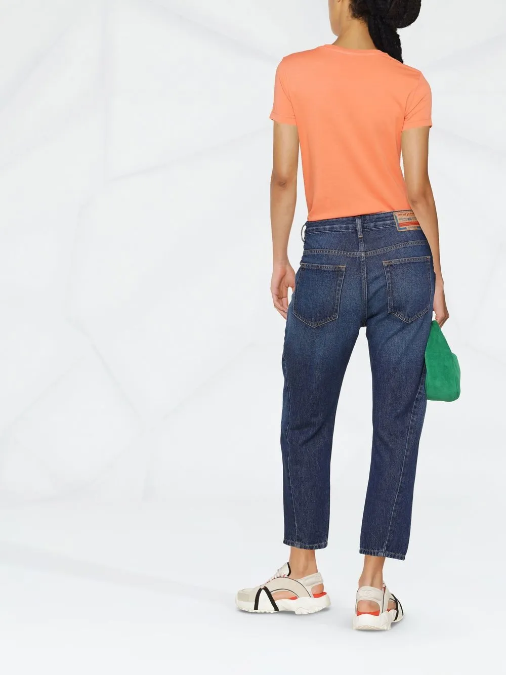 Diesel Cropped jeans Blauw